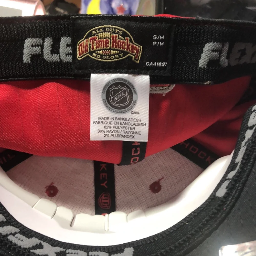 Carolina Hurricanes NHL Old Time Hockey Floyd Flex Fit Hat Cap All Guts No Glory - Picture 4 of 5